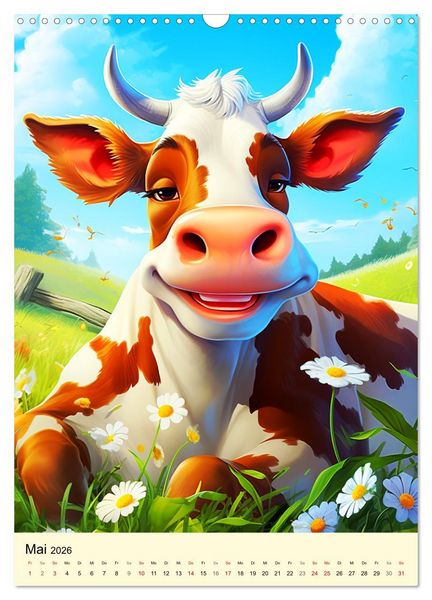 Produktbild: Bauernhof. Tierischer Humor auf dem Land (Wandkalender 2026 DIN A3 hoch), CALVENDO Monatskalender