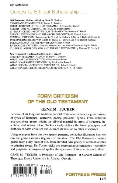 Produktbild: Form Criticism of Old Testamen