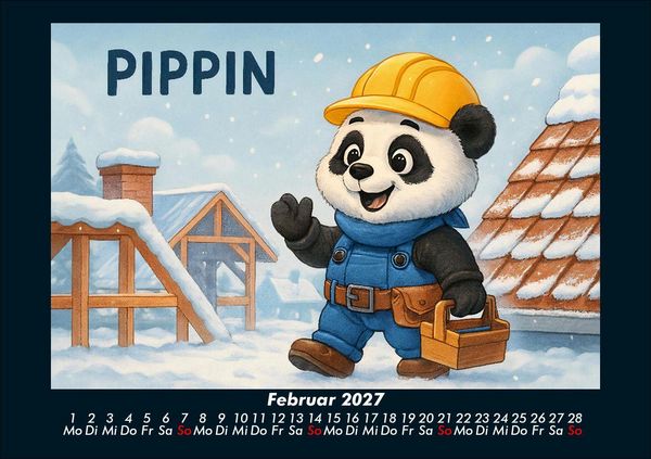 Produktbild: Pippin als Dachdecker-Azubi 2027 Fotokalender DIN A5