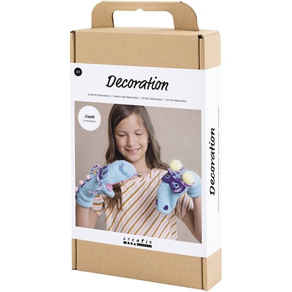 Produktbild: Creativ Company DIY Sets Basisversion Kreativ Set Dekoration , Sortierte Farben, Sockenmonster, Kreativ Box