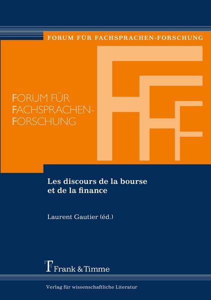 Produktbild: Les discours de la bourse et de la finance