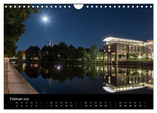 Produktbild: Eine Nacht in L&uuml;beck (Wandkalender 2026 DIN A4 quer), CALVENDO Monatskalender