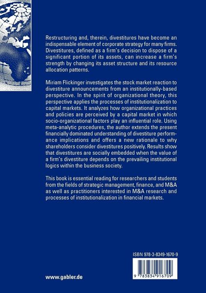 Produktbild: The Institutionalization of Divestitures