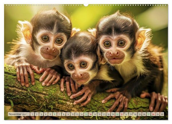 Produktbild: Babys der Wildnis (Wandkalender 2027 DIN A2 quer), CALVENDO Monatskalender