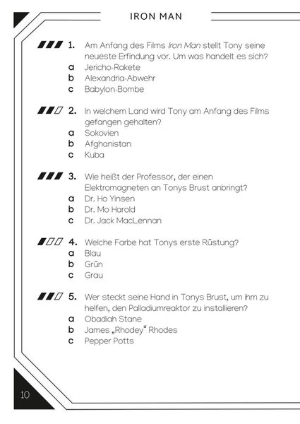 Produktbild: Marvel: Das ultimative MARVEL Quizbuch