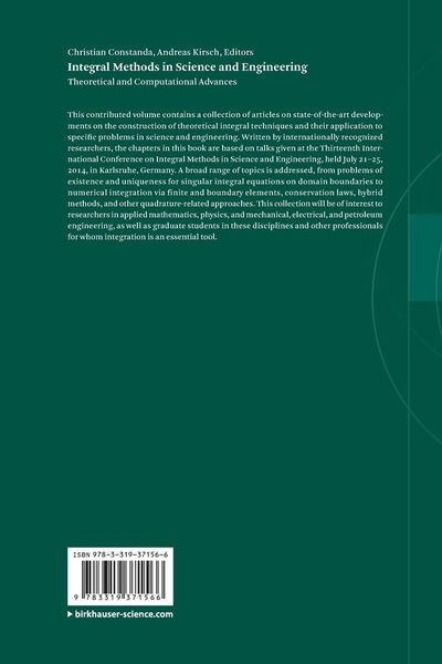 Produktbild: Integral Methods in Science and Engineering