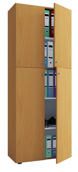 Produktbild: B&uuml;roschrank B&uuml;cher Ordner Aktenschrank Lona 5fach