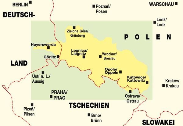 Produktbild: Schlesien &Uuml;bersichtskarte PL 111 1 : 500 000