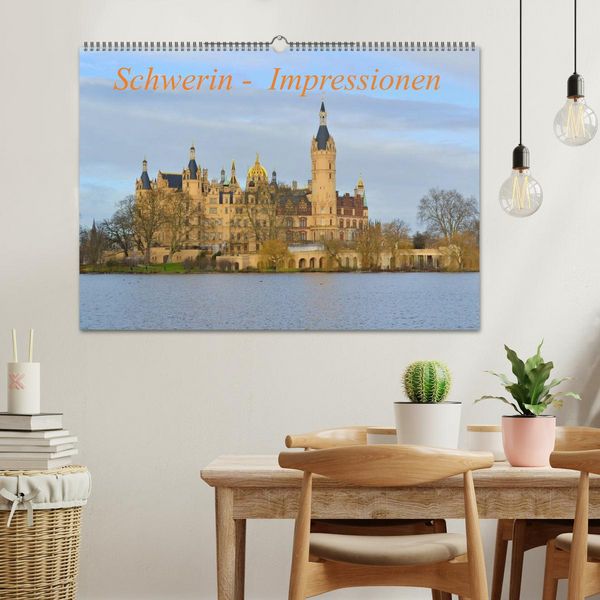 Produktbild: Schwerin - Impressionen (Wandkalender 2026 DIN A2 quer), CALVENDO Monatskalender