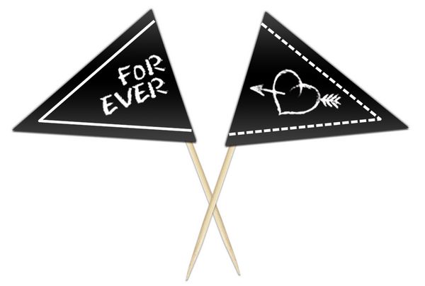 Produktbild: URSUS Blackboard Tafelfolie-Deko-Sticks