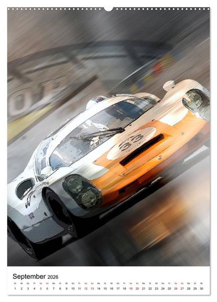 Produktbild: Faszination Rennsport (Wandkalender 2026 DIN A2 hoch), CALVENDO Monatskalender