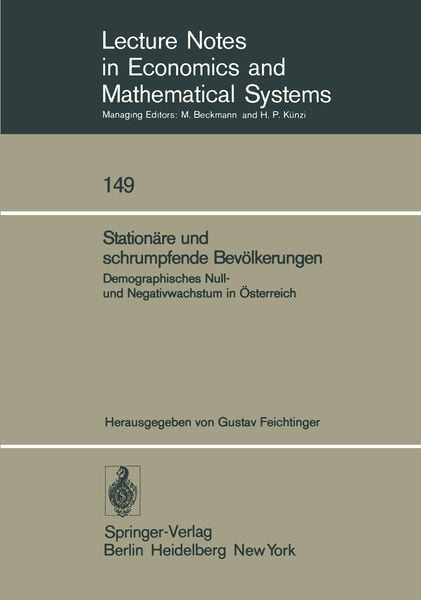 Stationäre und schrumpfende Bevölkerungen, Taschenbuch von , Springer Berlin, 9783540083597