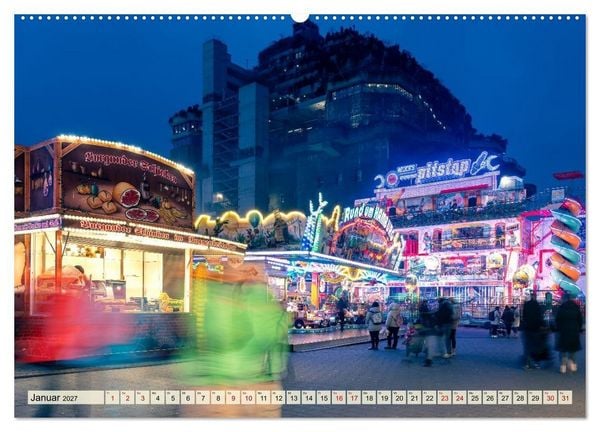 Produktbild: Hamburger N&auml;chte (hochwertiger Premium Wandkalender 2027 DIN A2 quer), Kunstdruck in Hochglanz