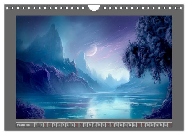 Produktbild: Tr&auml;umereien in Blau (Wandkalender 2026 DIN A4 quer), CALVENDO Monatskalender