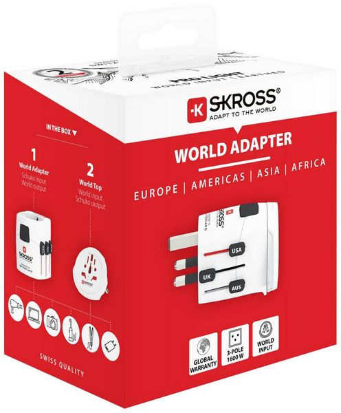 Produktbild: Skross 1103165 Reiseadapter Pro Light World