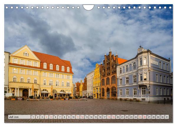 Produktbild: Stralsund Stadtansichten (Wandkalender 2026 DIN A4 quer), CALVENDO Monatskalender