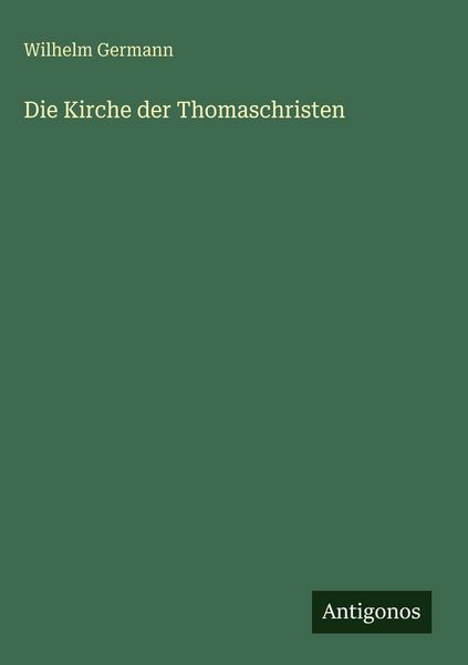 Produktbild: Die Kirche der Thomaschristen