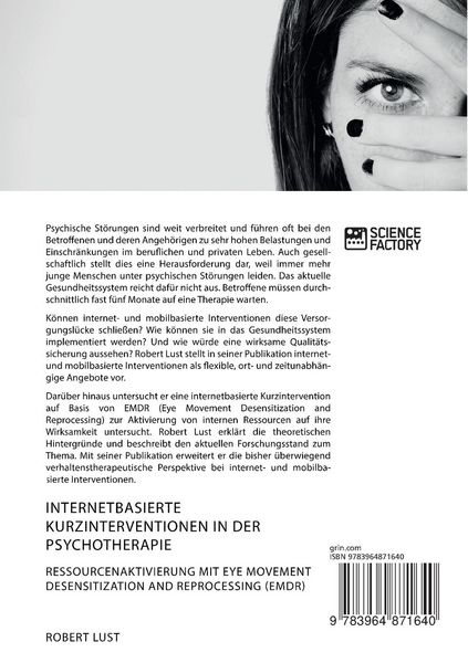 Produktbild: Internetbasierte Kurzinterventionen in der Psychotherapie. Ressourcenaktivierung mit Eye Movement Desensitization and Reprocessing (EMDR)