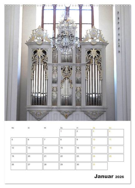 Produktbild: Orgeln zum Verlieben! (Wandkalender 2026 DIN A2 hoch), CALVENDO Monatskalender