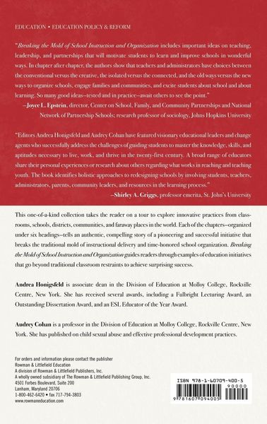 Produktbild: Breaking the Mold of School Instruction and Organization