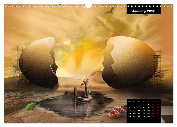 Produktbild: Dray's Re-Masters (Wall Calendar 2026 DIN A3 landscape), CALVENDO 12 Month Wall Calendar
