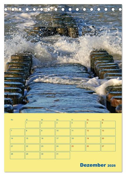 Produktbild: Sehnsuchtsort Fischland-Dar&szlig;-Zingst (Tischkalender 2026 DIN A5 hoch), CALVENDO Monatskalender