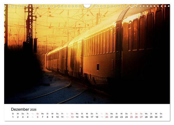 Produktbild: Auf eisernen Wegen - Faszination Bahn (Wandkalender 2026 DIN A3 quer), CALVENDO Monatskalender