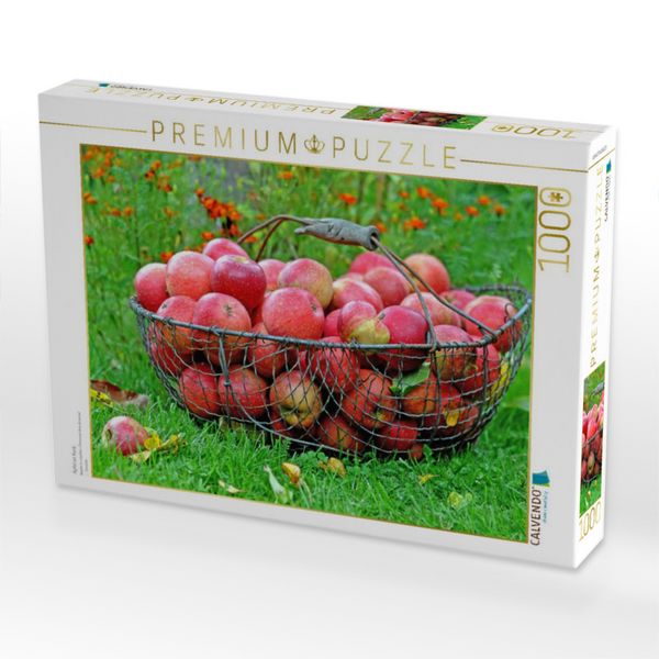 Produktbild: CALVENDO Puzzle &Auml;pfel im Korb | 1000 Teile Lege-Gr&ouml;&szlig;e 64x48cm Foto-Puzzle f&uuml;r gl&uuml;ckliche Stunden