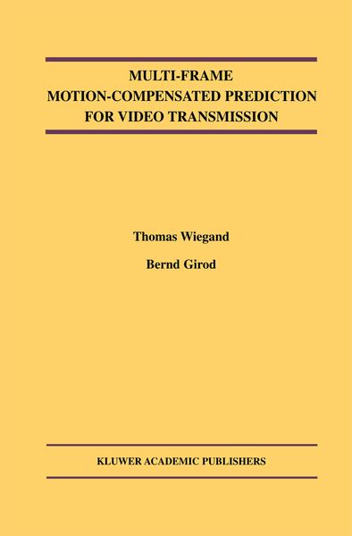 Produktbild: Multi-Frame Motion-Compensated Prediction for Video Transmission