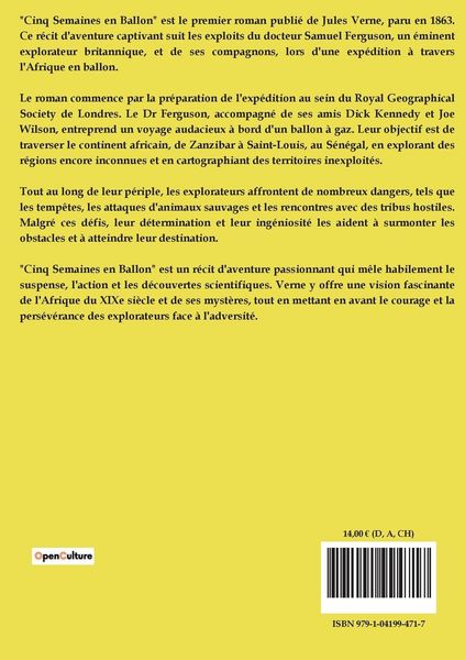 Produktbild: Cinq Semaines en Ballon
