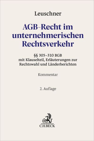 Produktbild: AGB-Recht im unternehmerischen Rechtsverkehr