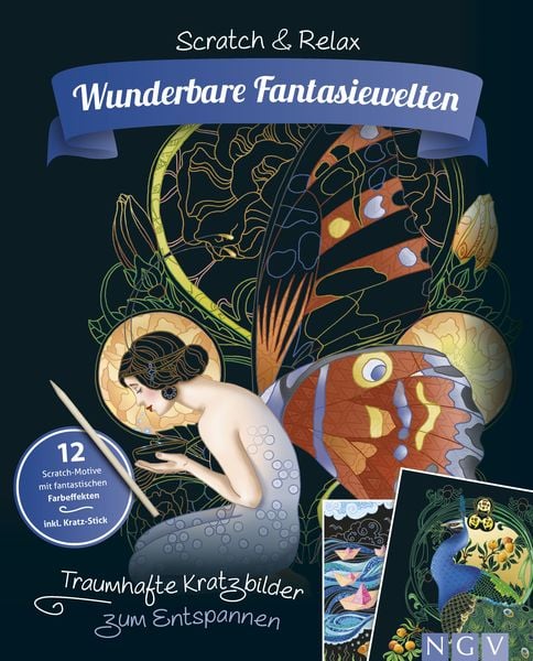 Produktbild: Wunderbare Fantasiewelten - Traumhafte Kratzbilder zum Entspannen