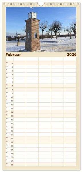 Produktbild: Familienplaner 2026 - Die Seeb&auml;der 2026 mit 5 Spalten (Wandkalender, 21 x 45 cm) CALVENDO