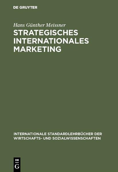 Produktbild: Strategisches Internationales Marketing