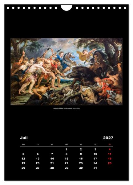 Produktbild: Peter Paul Rubens - Rubens (Wandkalender 2027 DIN A4 hoch), CALVENDO Monatskalender
