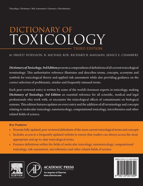 Produktbild: Hodgson, E: Dictionary of Toxicology