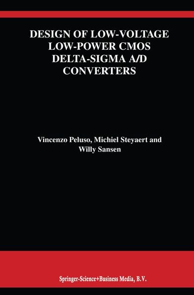 Produktbild: Design of Low-Voltage Low-Power CMOS Delta-Sigma A/D Converters