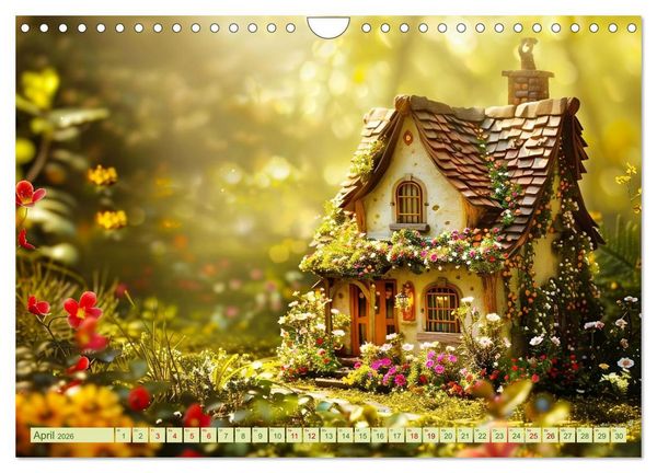 Produktbild: Das kleine H&auml;uschen im Wald (Wandkalender 2026 DIN A4 quer), CALVENDO Monatskalender