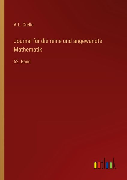 Produktbild: Journal f&uuml;r die reine und angewandte Mathematik