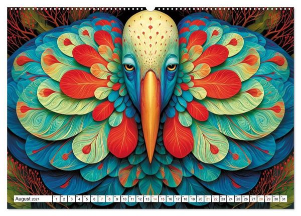 Produktbild: Schr&auml;ge V&ouml;gel im Blick (Wandkalender 2027 DIN A2 quer), CALVENDO Monatskalender