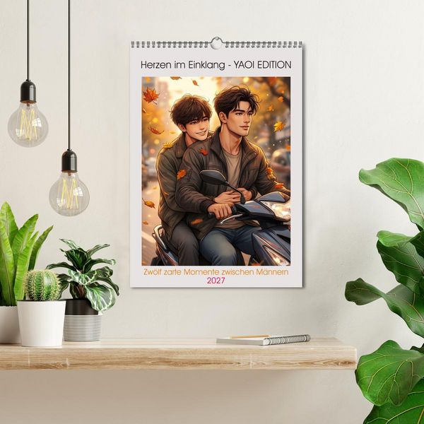 Produktbild: Herzen im Einklang - YAOI EDITION (Wandkalender 2027 DIN A3 hoch), CALVENDO Monatskalender