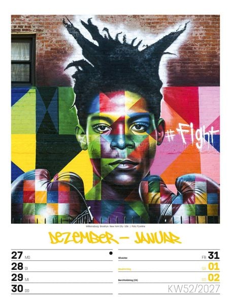 Produktbild: Street Art Wochenplaner Kalender 2027