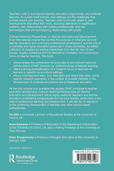 Produktbild: Cultural-Historical Perspectives on Teacher Education and Development