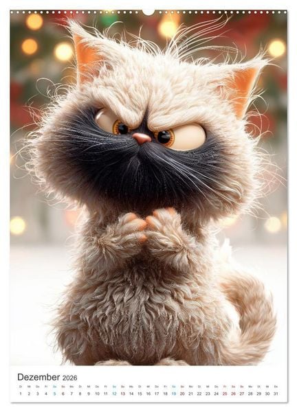 Produktbild: Miau & Mauz (Wandkalender 2026 DIN A2 hoch), CALVENDO Monatskalender
