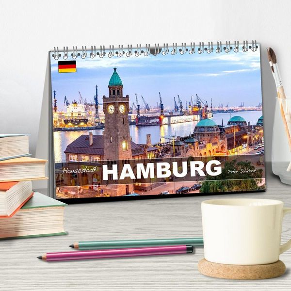 Produktbild: Hansestadt Hamburg (Tischkalender 2027 DIN A5 quer), CALVENDO Monatskalender