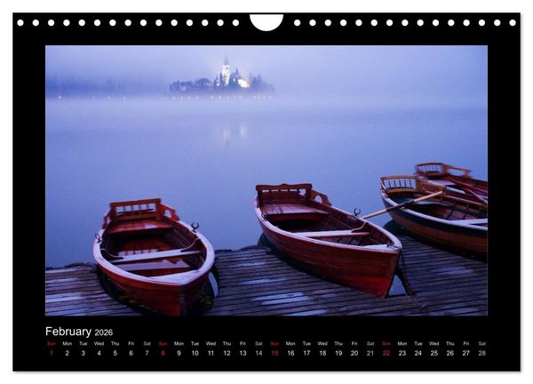 Produktbild: Lake Bled Slovenia (Wall Calendar 2026 DIN A4 landscape), CALVENDO 12 Month Wall Calendar