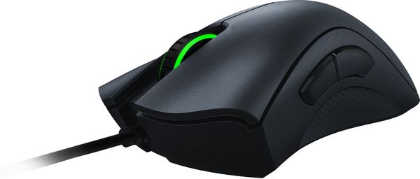 Produktbild: RAZER DeathAdder Essential Ergonomische Gaming-Maus Kabelgebunden Optisch Schwarz 5 Tasten 6400 dpi Ergonomisch, Beleuchtet
