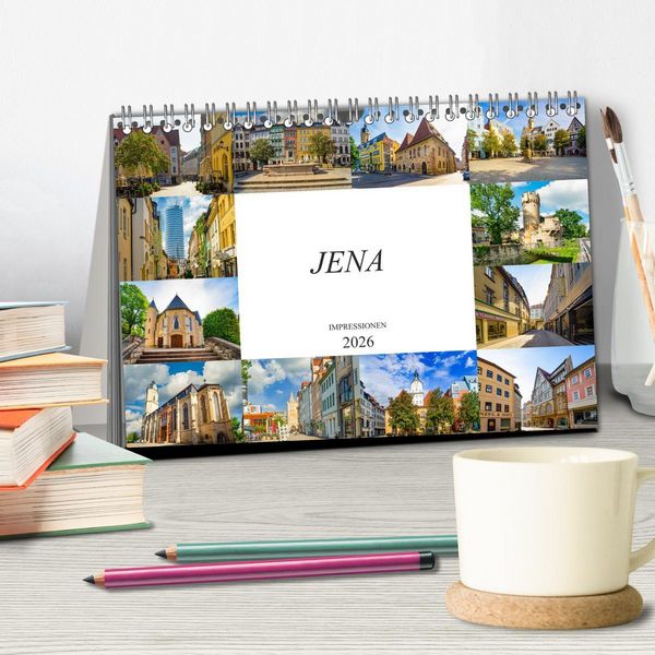 Produktbild: Jena Impressionen (Tischkalender 2026 DIN A5 quer), CALVENDO Monatskalender