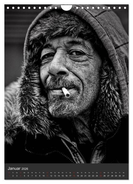 Produktbild: Obdachlos. Die Gesichter der Armut (Wandkalender 2026 DIN A4 hoch), CALVENDO Monatskalender