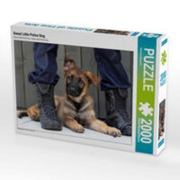 CALVENDO Puzzle Ein Motiv aus dem Kalender Little Police Dogs | 2000 Teile Lege-Größe 90x67cm Foto-Puzzle für glückliche Stunden